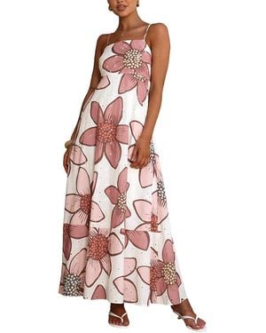 CHARLOTTE GREEN Midi Dress - Pink