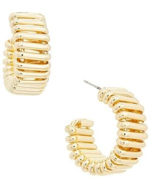 Juvell Plated Hoop Earrings - Metallic