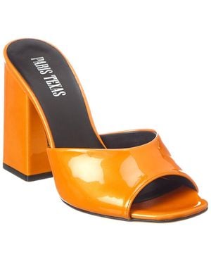 Paris Texas Anja Patent Mule - Orange