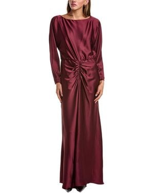 Julia Jordan Satin Maxi Dress - Red