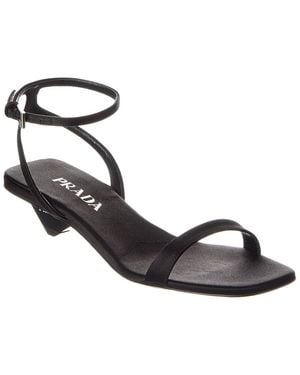 Prada Satin Sandal - Metallic