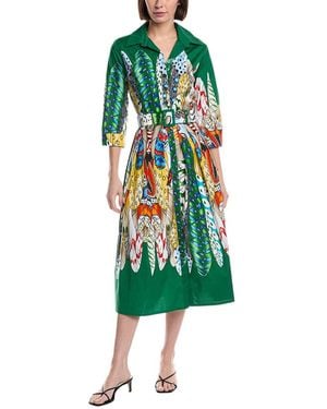 Samantha Sung Audrey Shirtdress - Green