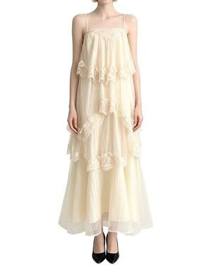 Linda Charm Sleeveless Maxi Dress - Natural