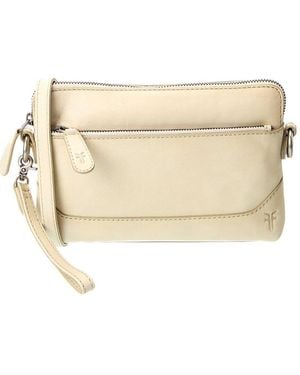 Frye Melissa Leather Crossbody Wristlet - Natural