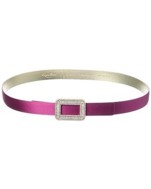 Roger Vivier Ceinture Satin Belt - Purple