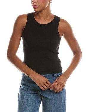 Velvet By Graham & Spencer Sari Rib & Poplin Top - Black