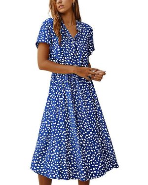 VIBI Midi Dress - Blue