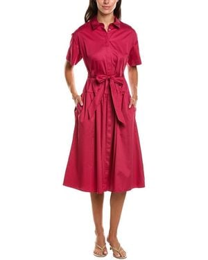 Brooks Brothers Belted Shirtdress - Red