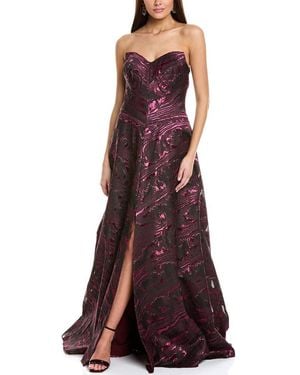 Rene Ruiz Organza Gown - Purple