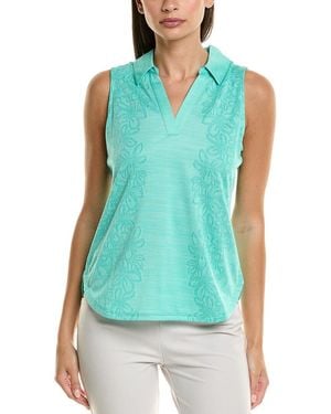 Tommy Bahama Palm Coast Floral Engineered Polo Shirt - Green