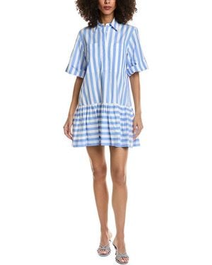 Jonathan Simkhai Cris Shirt Dress - Blue