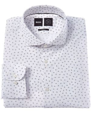 BOSS Max Sharp Fit Dress Shirt - Grey