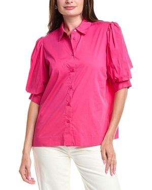 Tahari A-Line Blouse - Pink