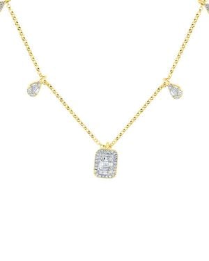 Diana M. Jewels Fine Jewellery 14k Rose Gold 0.42 Ct. Tw. Diamond Necklace - Metallic