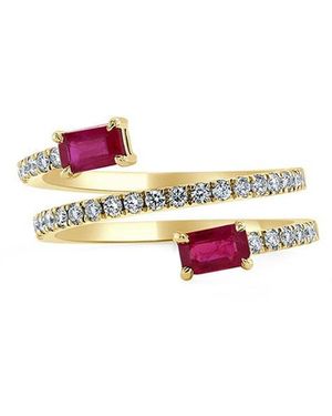 Sabrina Designs 14k 1.02 Ct. Tw. Diamond & Ruby Ring - White