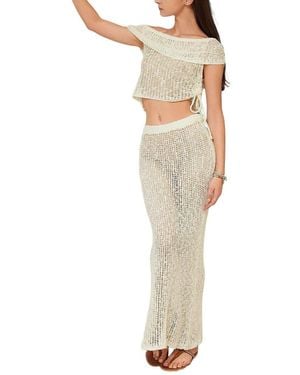 LEON GORI Top & Skirt Set - White