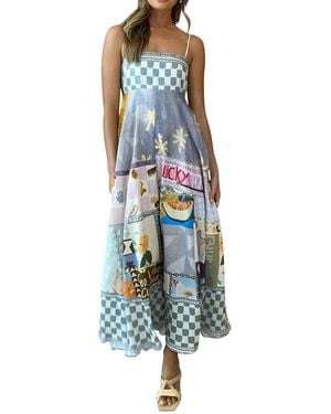 CHARLOTTE GREEN Maxi Dress - Blue