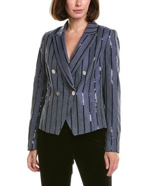 KARL LAGERFELD Stripe Jacket - Blue