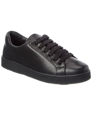 Prada Leather Trainer - Black