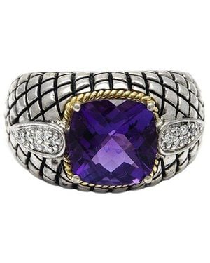 Andrea Candela Andrea Candela Ibiza 18K & 4.04 Ct. Tw. Diamond & Amethyst Ring - Blue
