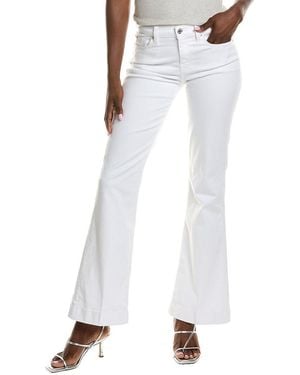 7 For All Mankind Dojo Casablanca Flare Leg Jean - White