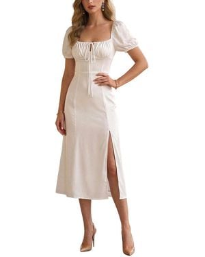 Nia Midi Dress - Natural