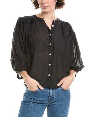 Madewell Balloon Sleeve Top - Black