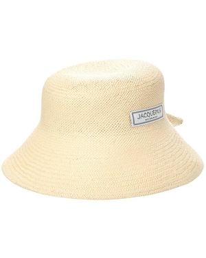 Jacquemus The Vela Raffia Hat - Natural