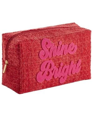 Shiraleah Shine Bright Zip Pouch - Red