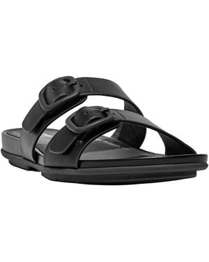 Fitflop Leather Slide - Black