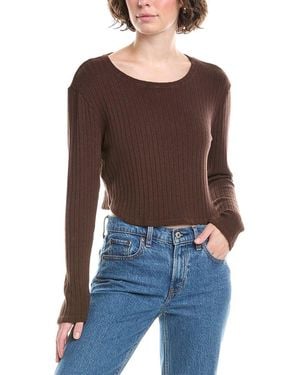 Bella Dahl Crop Crewneck Jumper - Black
