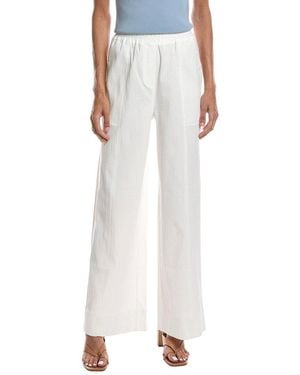 Bernardo Panel Seamed Pull-On Pant - White