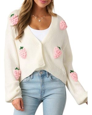 VERA DOLINI Cardigan - White