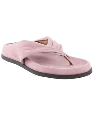Seychelles Draped Suede Sandal - Pink