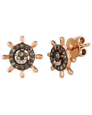 Le Vian Le Vian 14K Rose 0.47 Ct. Tw. Diamond Earrings - Metallic