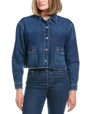 Hudson Jeans Boxy Button-Down Shirt - Blue