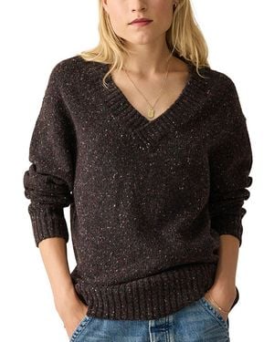 Faherty Driftwood Donegal Wool-blend Sweater - Black