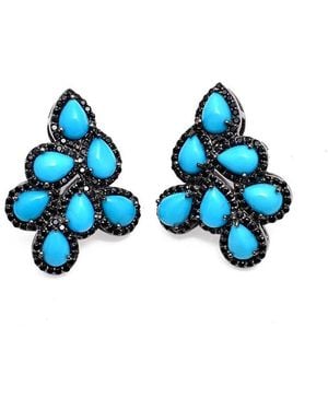 Arthur Marder Fine Jewelry 14k Over Silver Earrings - Blue