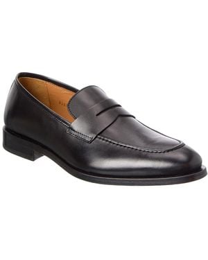 Antonio Maurizi Leather Penny Loafer - Black