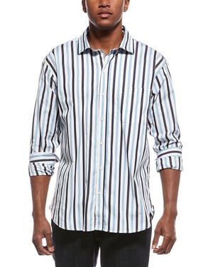 tyler boe Stripe Shirt - Blue