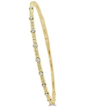 Sabrina Designs 14K 0.20 Ct. Tw. Diamond Bangle Bracelet - Metallic