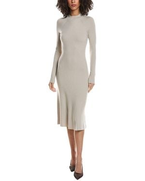 Theory Flare Midi Dress - Natural