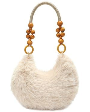 Tiffany & Fred Paris Plush Mini Bag - Natural