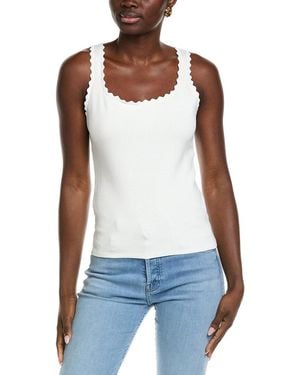 Endless Rose Knitted Tank Top - White