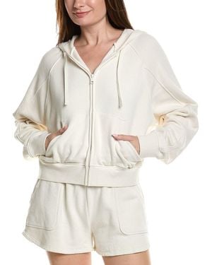 Beyond Yoga Cali Zip Up Hoodie - White