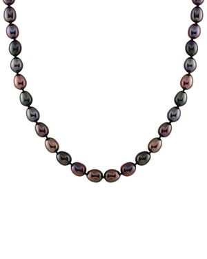 Splendid Silver 7-8mm Pearl Necklace - Metallic