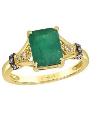 Le Vian Le Vian 14K 2.08 Ct. Tw. Diamond & New Emerald Ring - Green