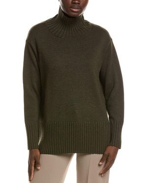 Eileen Fisher Wool Turtleneck Jumper - Green
