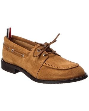 Thom Browne Suede Oxford - Brown