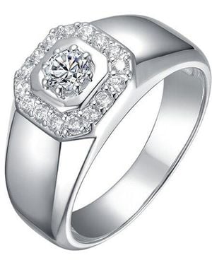 Genevive Jewelry Rachel Glauber Plated Cz Ring - White